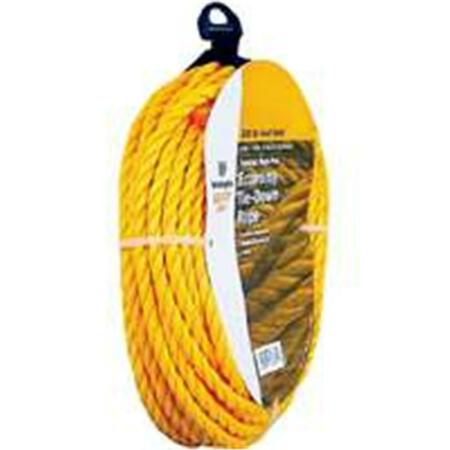 THE LEHIGH GROUP Rope Polyp Twist Yellow .38 x 50 6123186